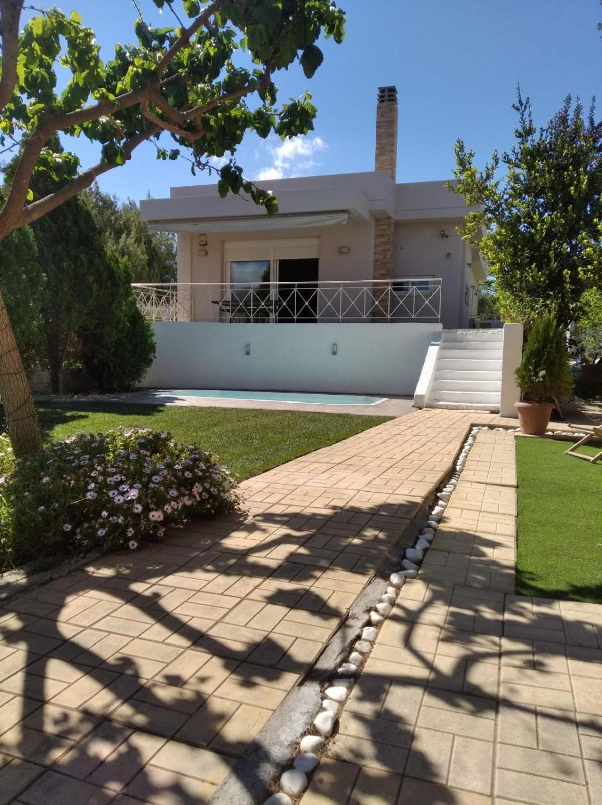 Kalivia Thorikou Cozy Villa Vita Lagonisi מראה חיצוני תמונה