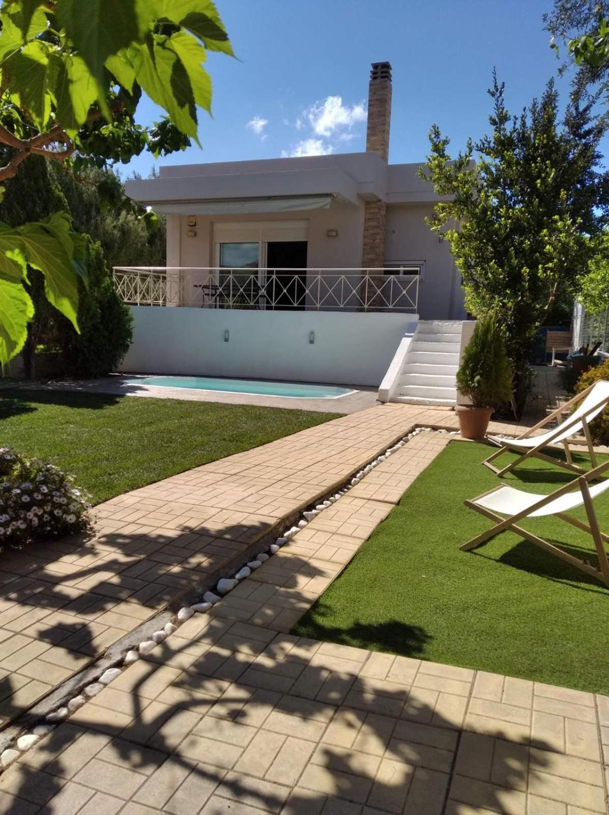 Kalivia Thorikou Cozy Villa Vita Lagonisi מראה חיצוני תמונה